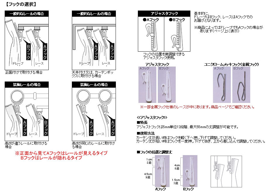 フックの選択のイメージ
